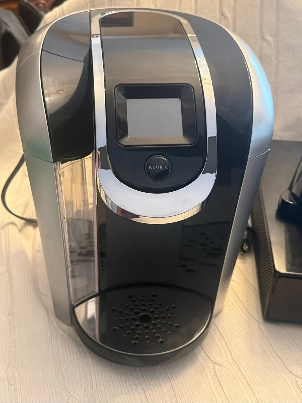 Keurig Black Coffee Pod Drawer Organizer with Black Carafe